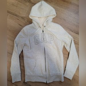 Gap Heather grey/white sherpa fleece lined women's sweater size xs